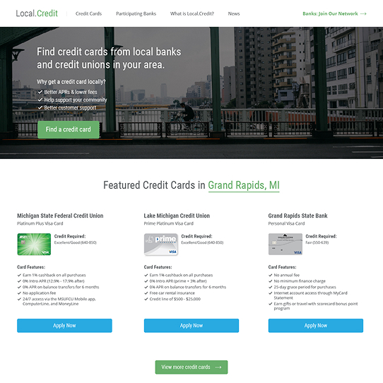 LocalCredit project preview